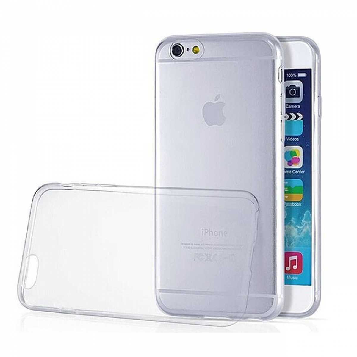 Transparent Apple, CA4, iPhone CASEONLINE Backcover, 6 Plus,