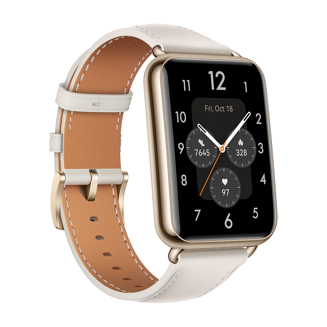 2 Watch HUAWEI mm, 140-210 Smartwatch Aluminium Fit weiß Silikonarmband,