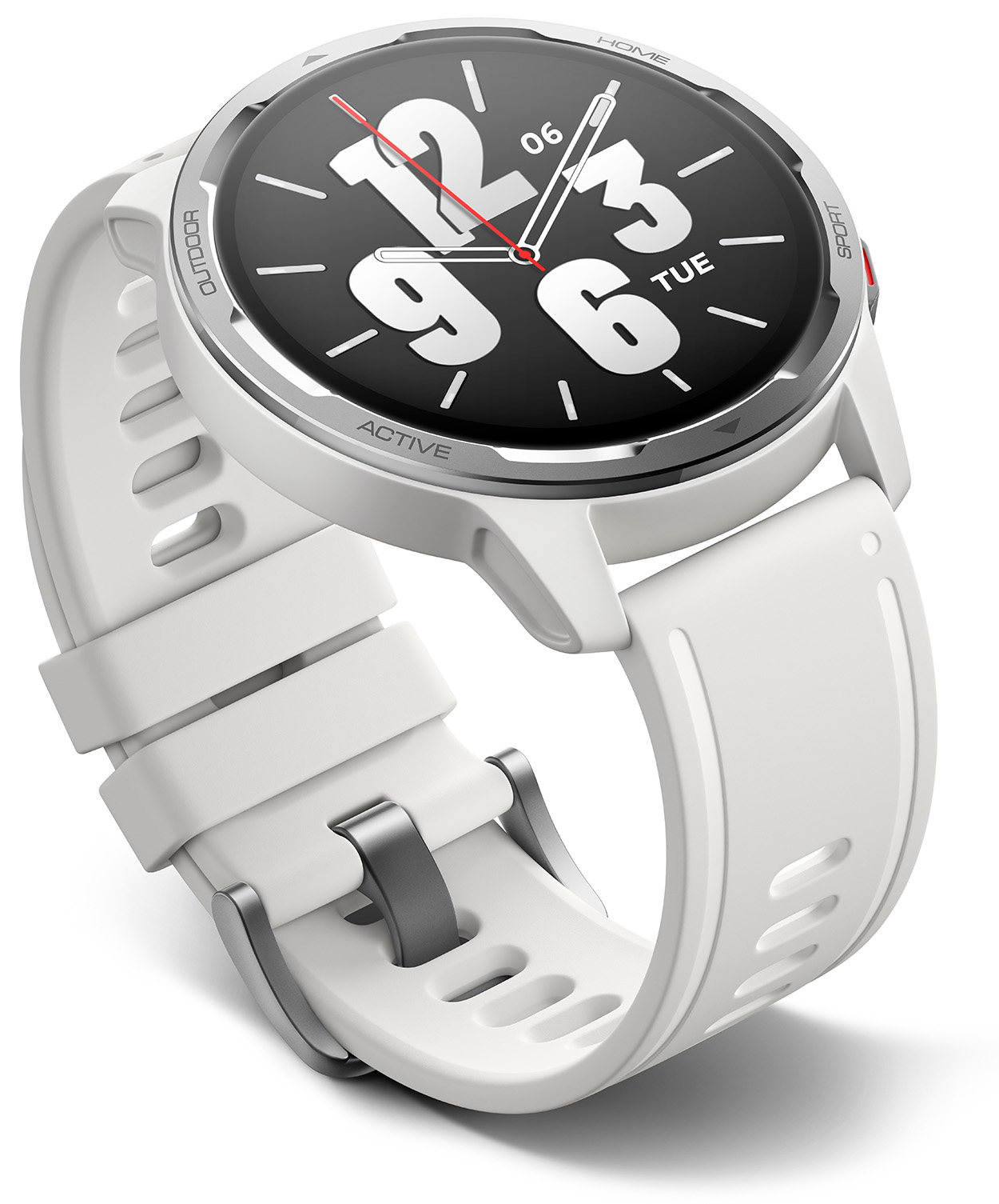 XIAOMI Watch S1 Active weiß 157 Edelstahl - 241 Silikon, Smartwatch weiß mm, TPU