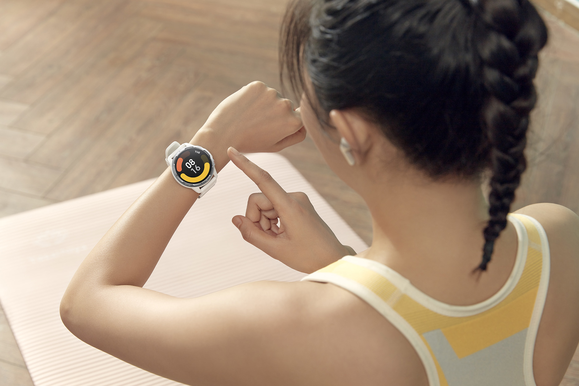 XIAOMI Watch 157 - Silikon, S1 mm, TPU/ Active Edelstahl 241 weiß weiß Smartwatch