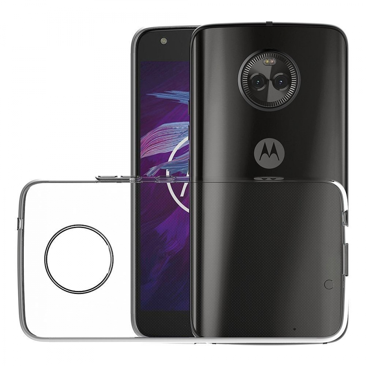 CASEONLINE Transparent X4, Moto CA4, Backcover, Motorola,