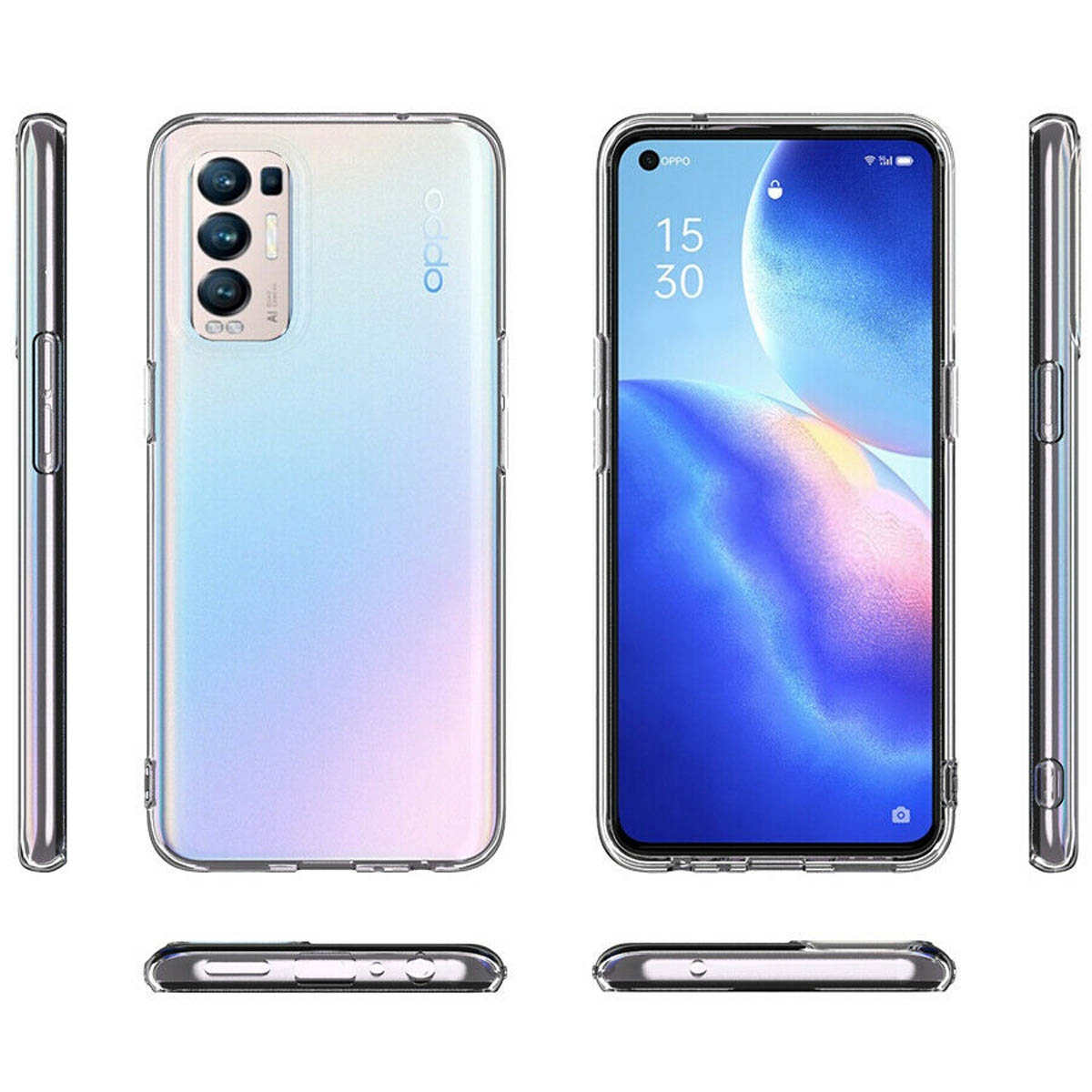 Neo 5G, Oppo, CA4, Transparent Backcover, CASEONLINE Find X3