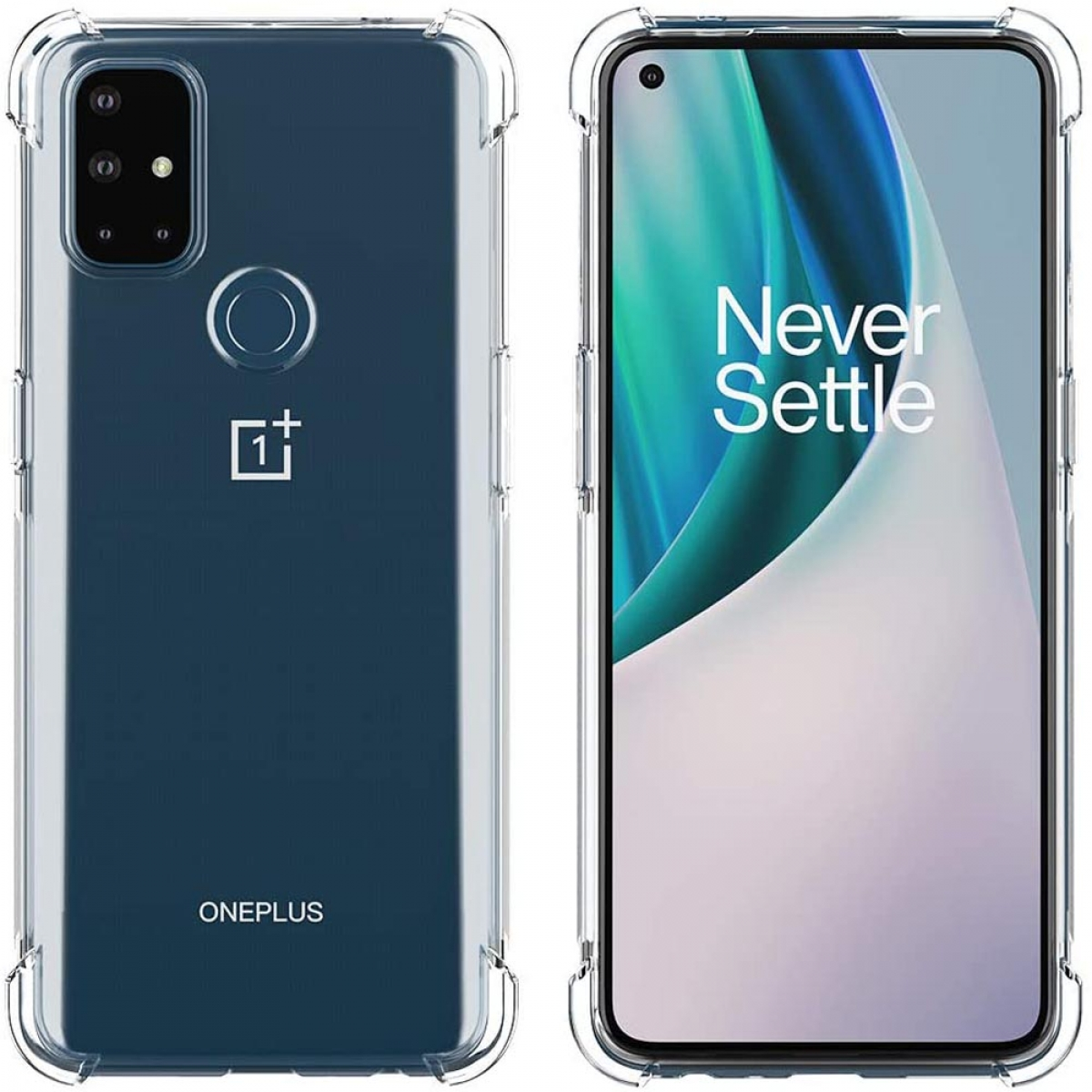 CASEONLINE CA4, Backcover, N10, Nord OnePlus, Transparent