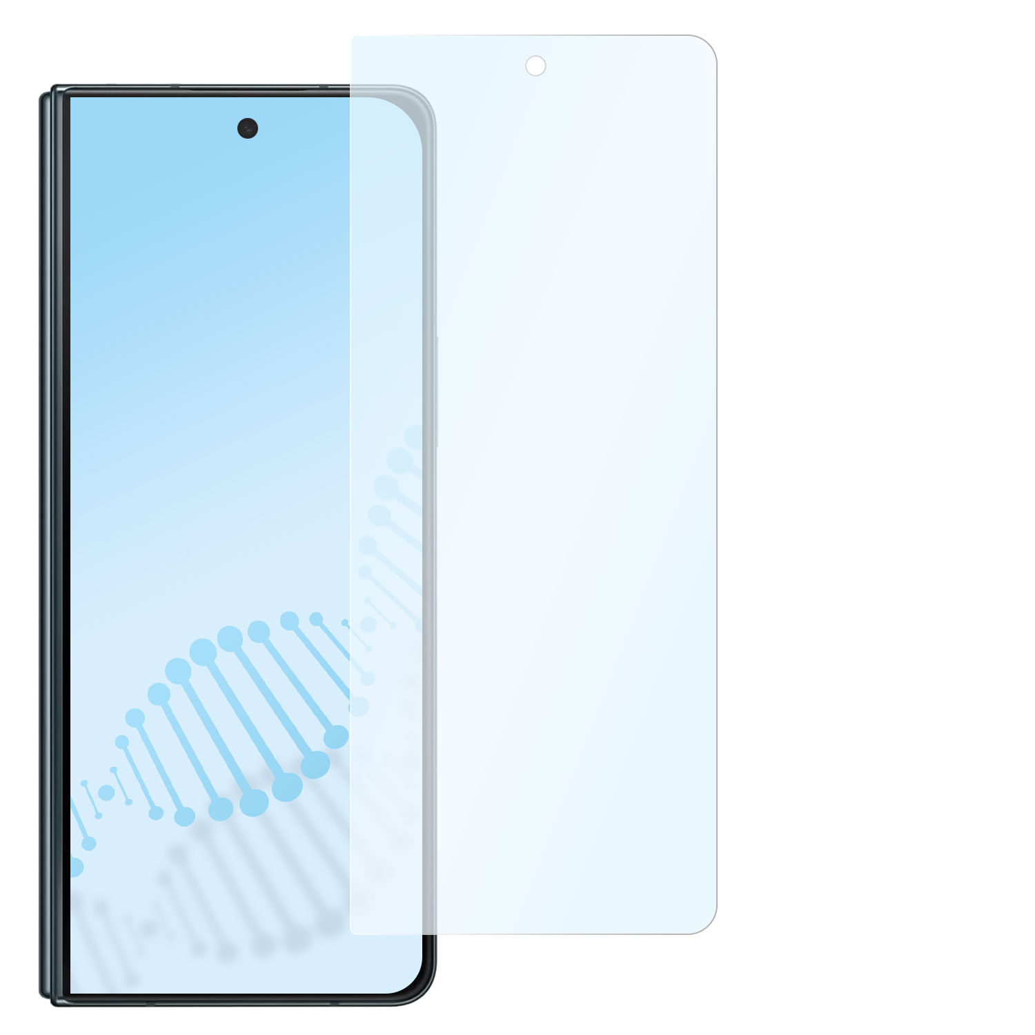 Displayschutz(für Fold Galaxy flexibles 4 Hybridglas Z Samsung antibakteriell 5G) SLABO