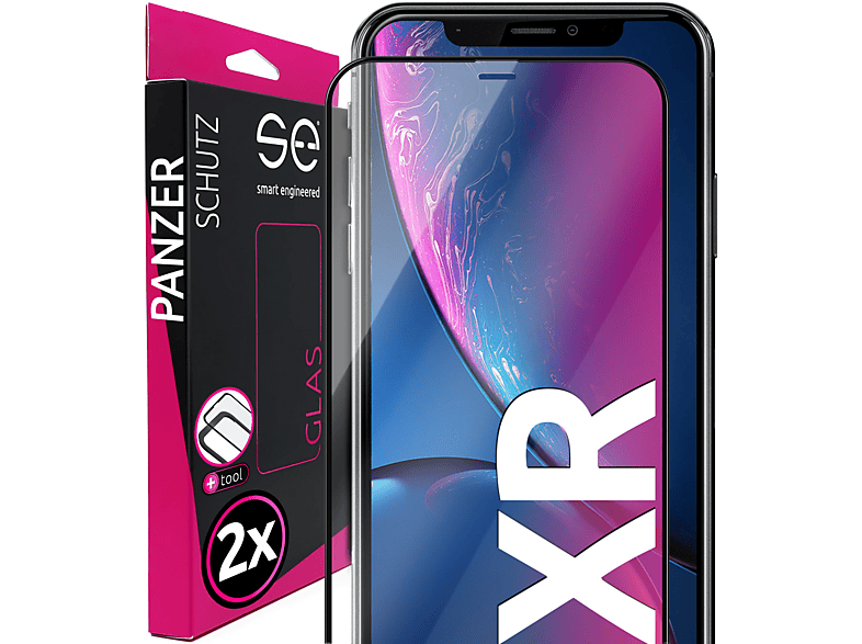 XR) 2x SMART se® Apple Schutzglas(für ENGINEERED Iphone