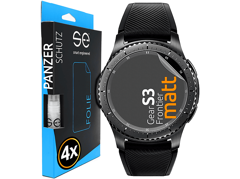 SMART ENGINEERED 2x se® (entspiegelt) Schutzfolie(für Samsung Gear S3 Frontier)