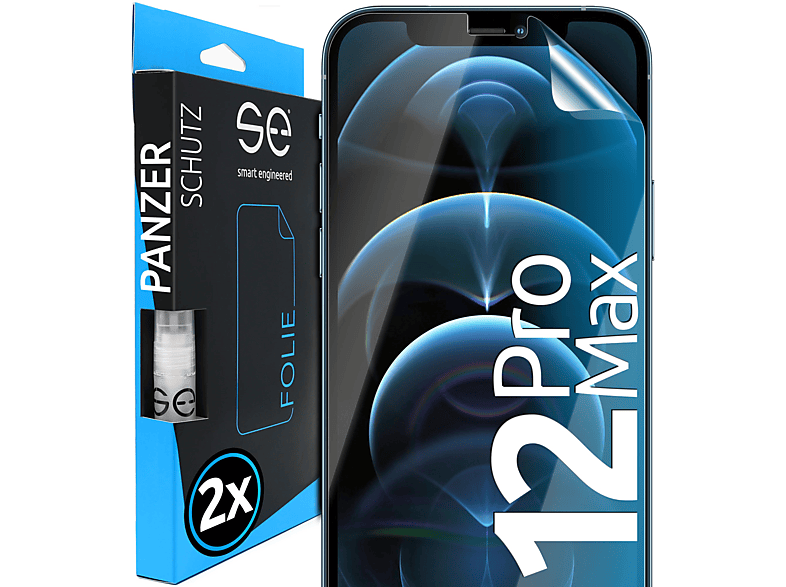 SMART ENGINEERED 2x se® Schutzfolie(für Apple iPhone 12 Pro Max) | Displayschutzfolien & Gläser