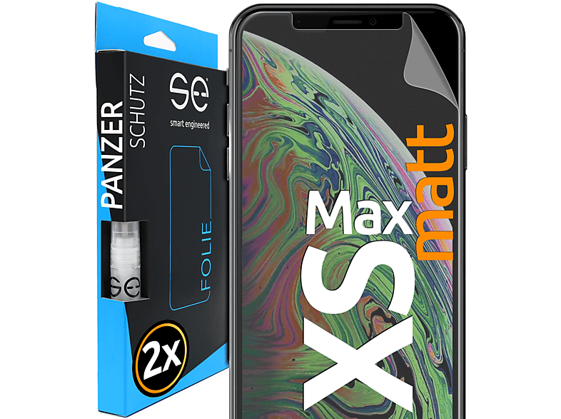 2x Iphone Schutzfolie(für se® (entspiegelt) Max) Apple XS ENGINEERED SMART