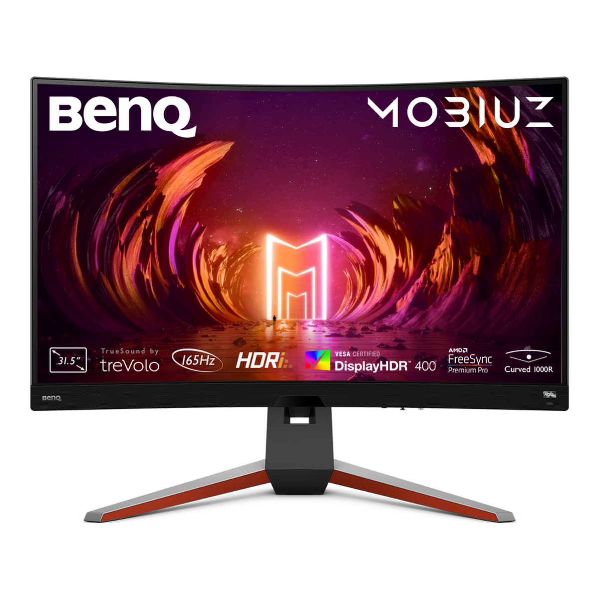 Monitor - Mobiuz EX3210R BENQ, 31,5 ", WQHD, 1 ms, Displayport|HDMI|Jack Audio|USB|USB 3.0, Gris