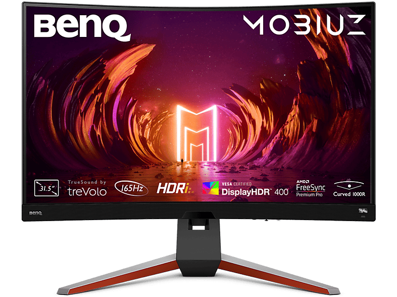 BENQ MOBIUZ EX3210R 31,5 Zoll WQHD Gaming Monitor (1 ms Reaktionszeit  , 165 Hz nativ)