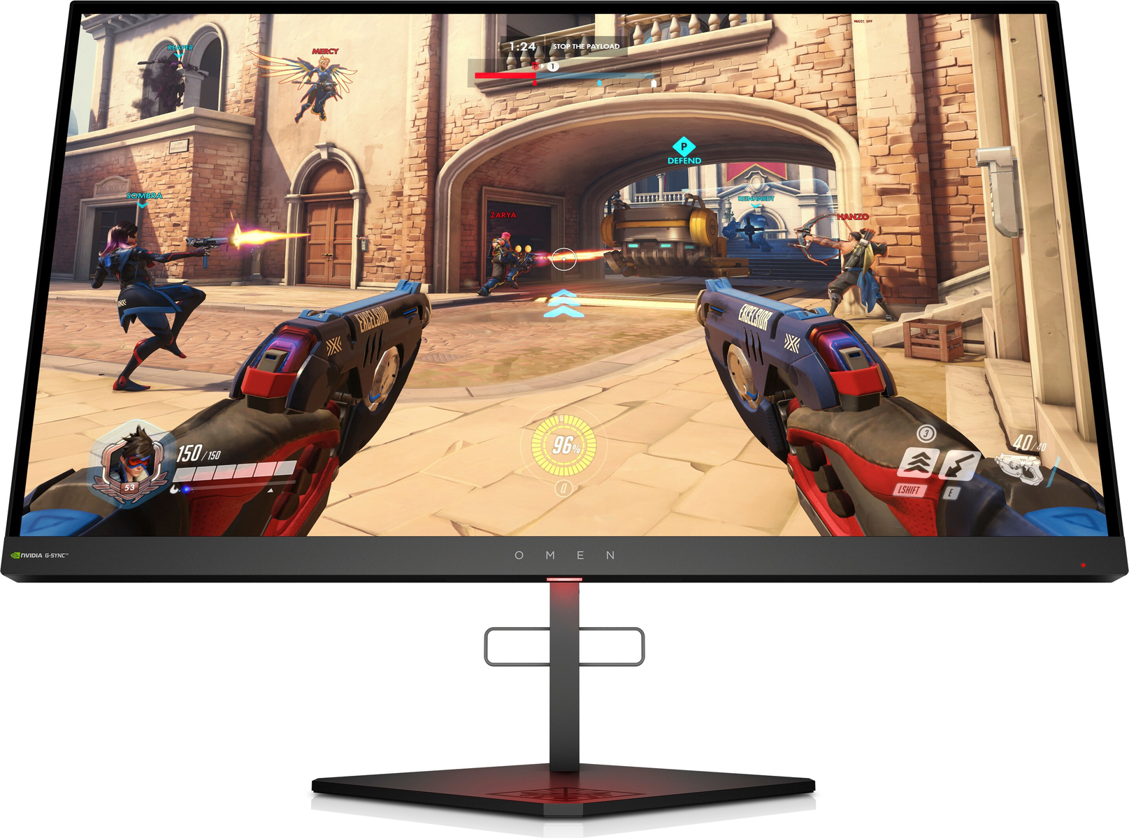 Monitor Omen X 25 hp 245 fullhd 1 ms displayporthdmijack audiousbusb 3.0 negro gaming hd pantalla de 240 hz para juegos 622 cm 24.5 1920 1080 pixeles led 400 240hz