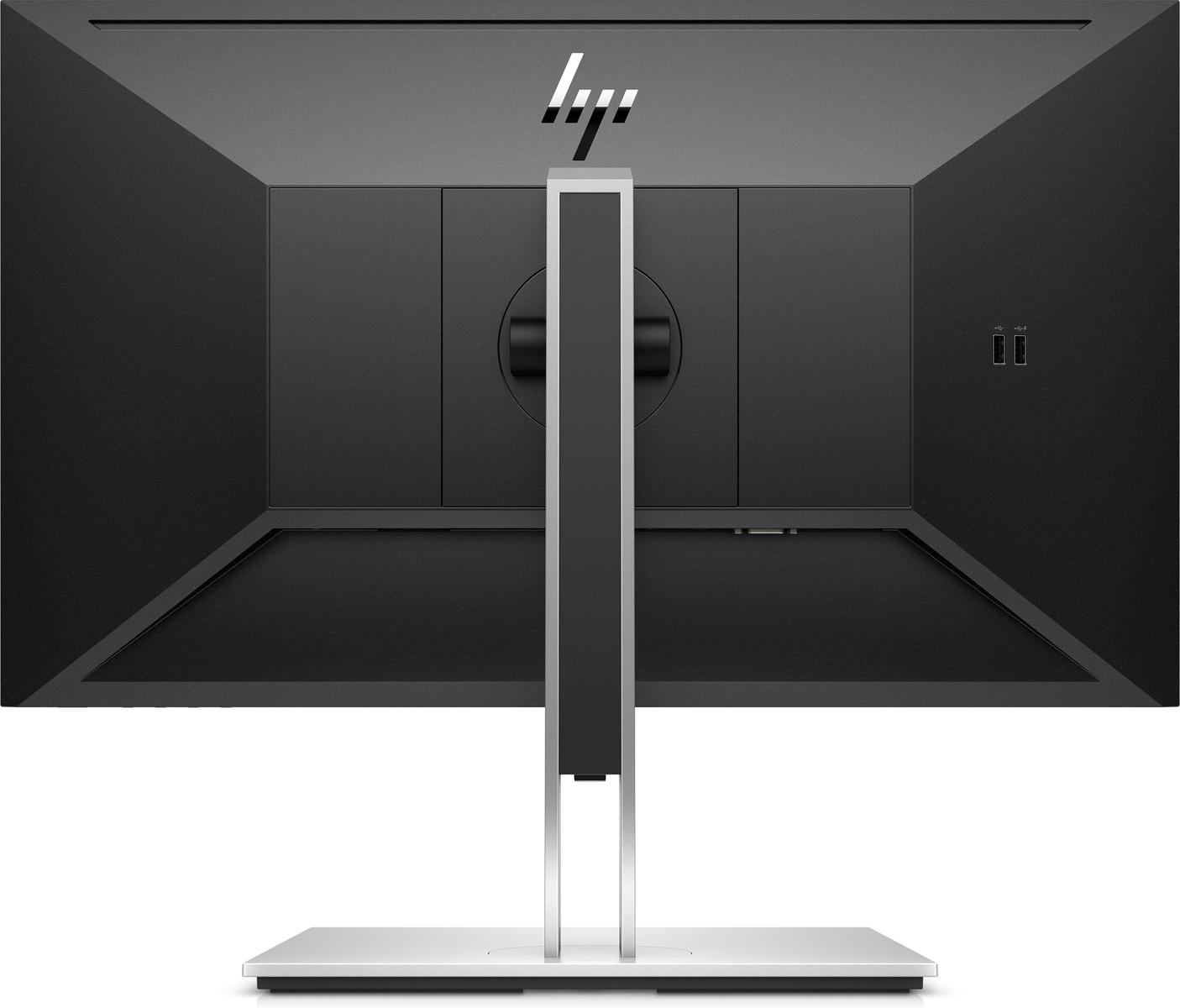 Tył monitora komputera z logo HP i podstawą.