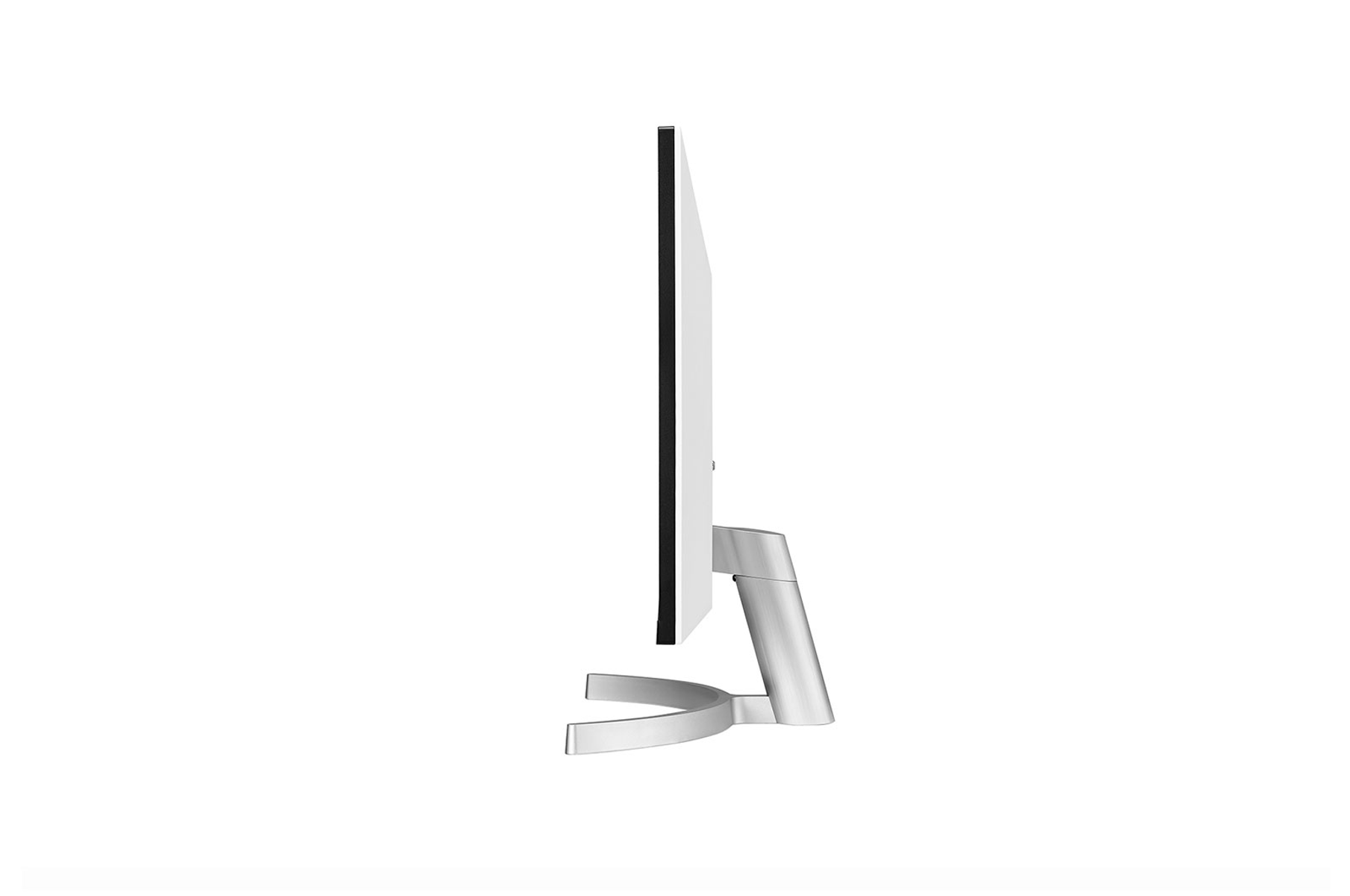 The back of a black Lenovo Legion monitor on a white background.