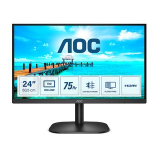 Monitor - AOC 24B2XHM2, 23,8 ", Full-HD, 4 ms, 75 Hz, Negro