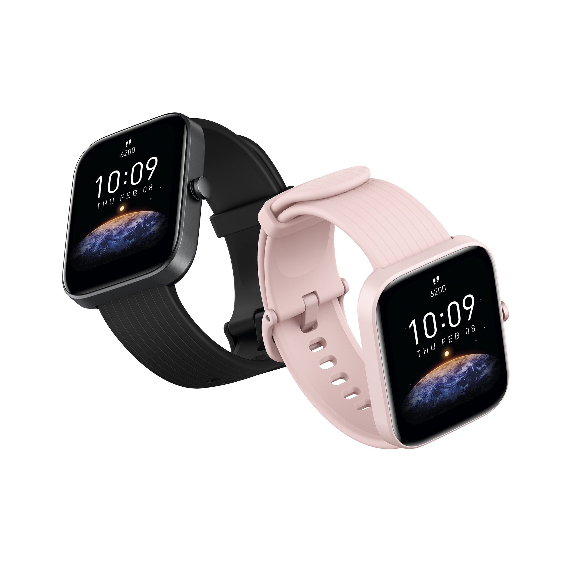 AMAZFIT Smartwatch rosa Pro Bip mm, 140-215 3 Kunststoff Silikon,