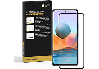 PROTECTORKING 3x 9H FULL COVER Hartglas Schutzglas KLAR Displayschutzfolie(für Xiaomi Xiaomi Redmi Note 10)