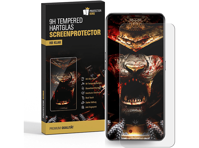 PROTECTORKING 1x 3D A++ 9H Hartglas Schutzglas ULTRA KLAR Displayschutzfolie(für Samsung Galaxy A70)