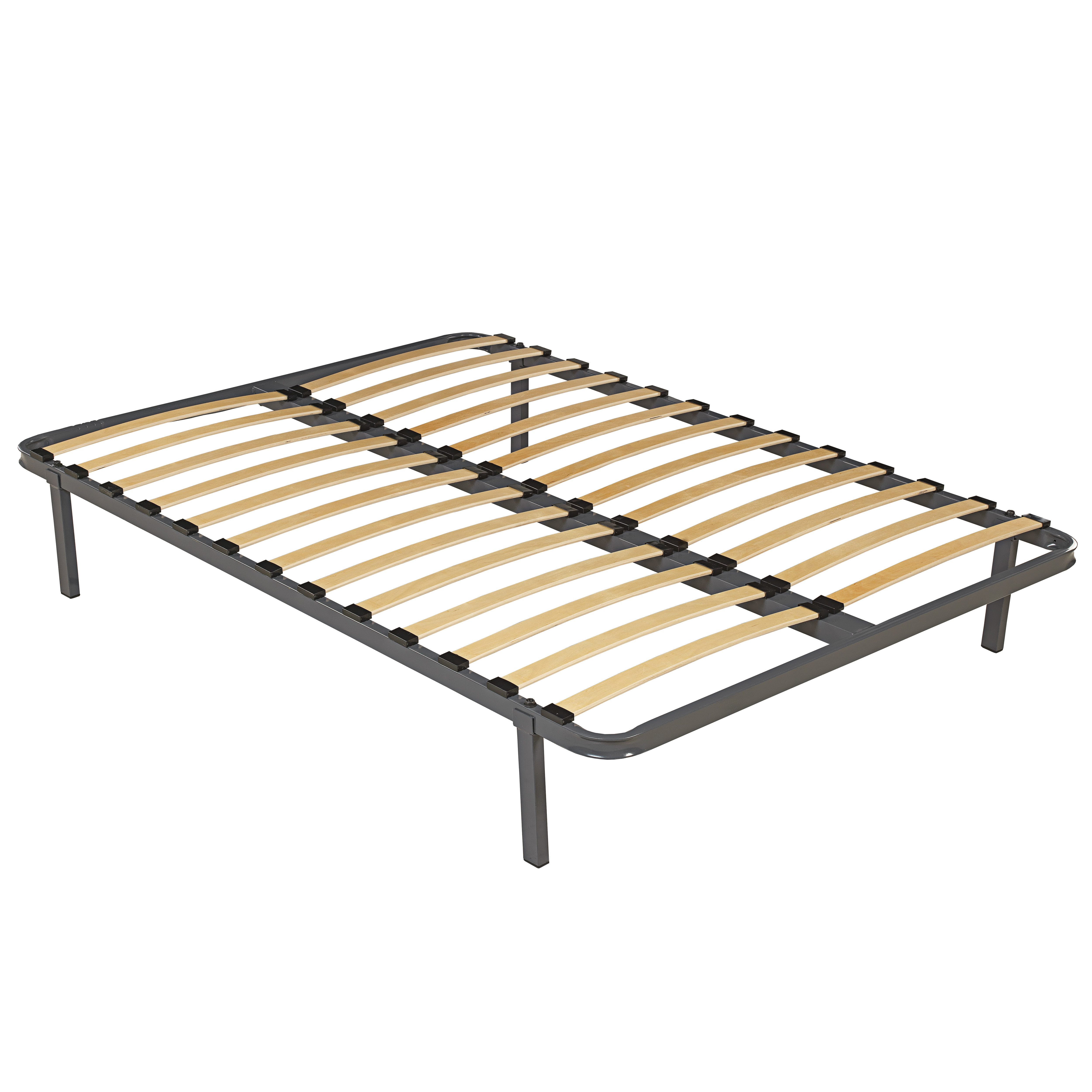 Somier - Somier 13 láminas con patas 90x190 WHAT THE SLEEP, Somier 13 láminas madera con 4 patas incluidas, entrega y montaje dentro del domicilio, 3 años garantía, Negro