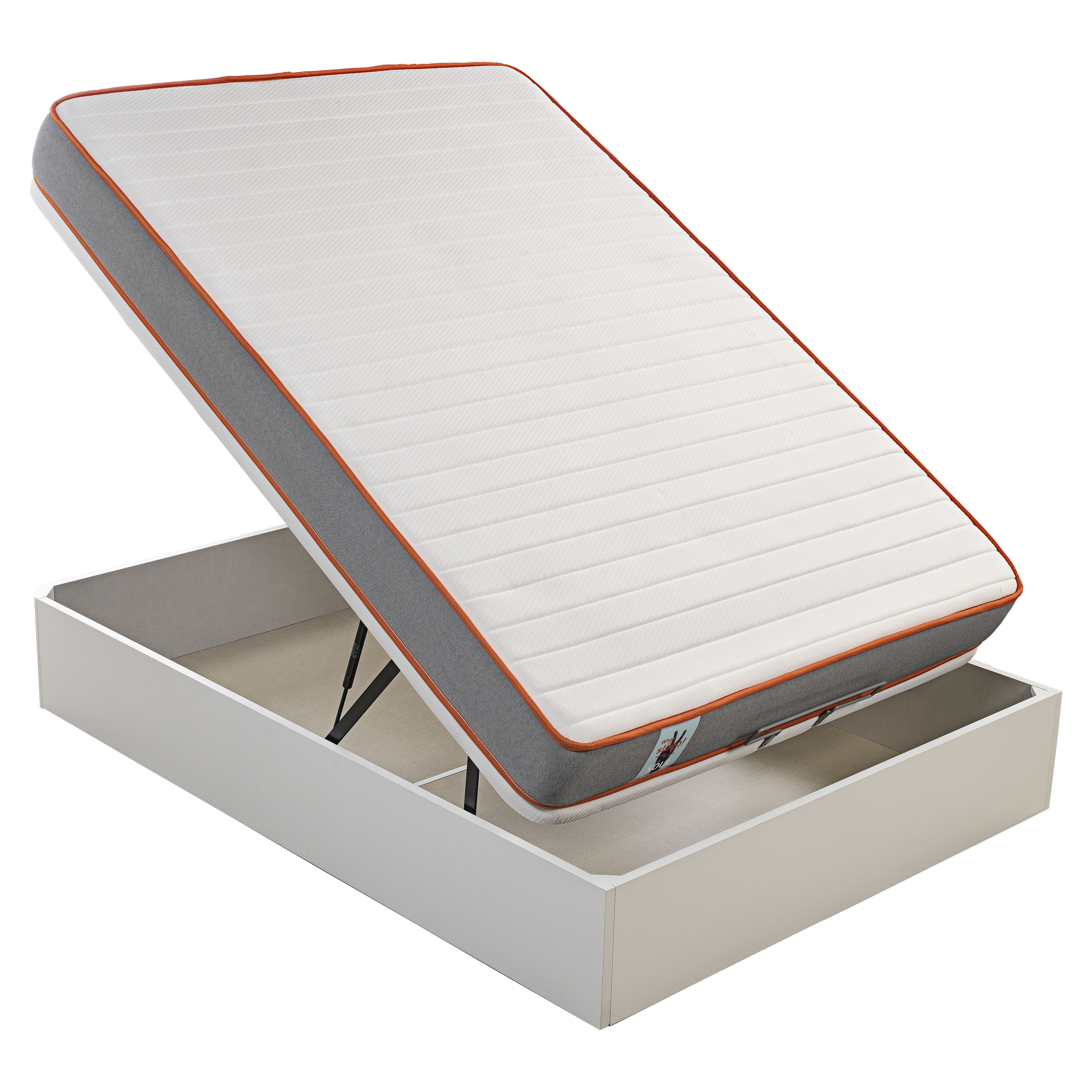 Somier Pack Soul y canapé blanco 90x190 what the sleep sostenible hr con visco gran capacidad entrega montaje domicilio retirada usado incluida 3 años garantía dentro del