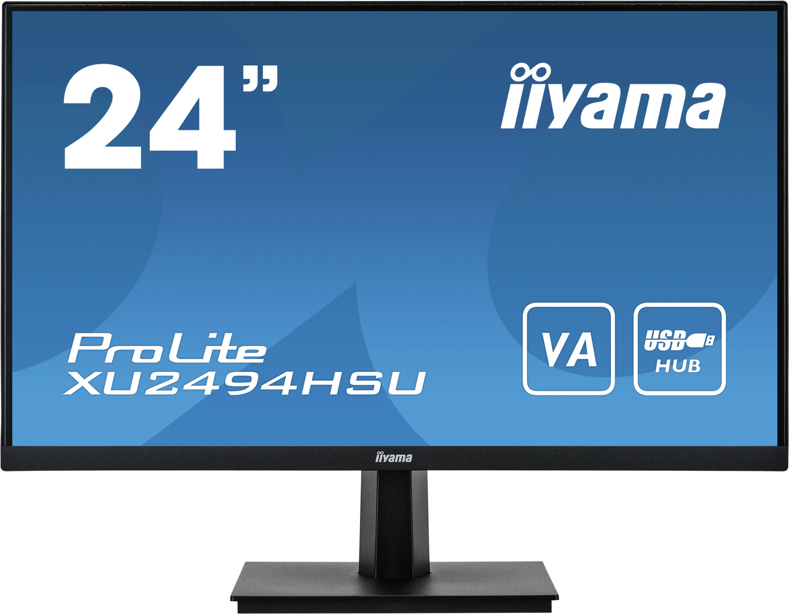 Monitor - XU2494HSU-B1 IIYAMA, 24 ", Full-HD, 3 ms, Displayport|HDMI|USB|USB 2.0|VGA, Negro