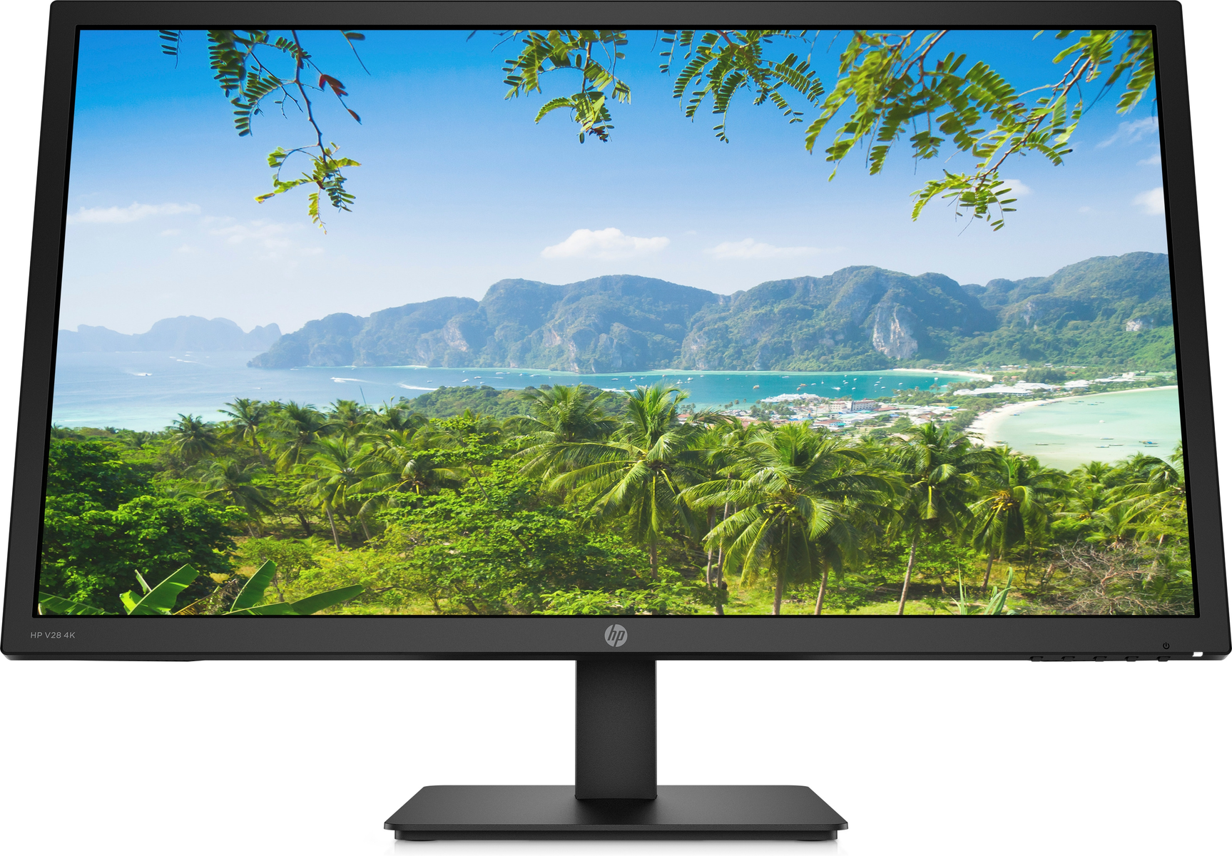 Monitor - 8WH58AA HP, 28 ", UHD 4K, 1 ms, Displayport|HDMI|Jack Audio, Negro