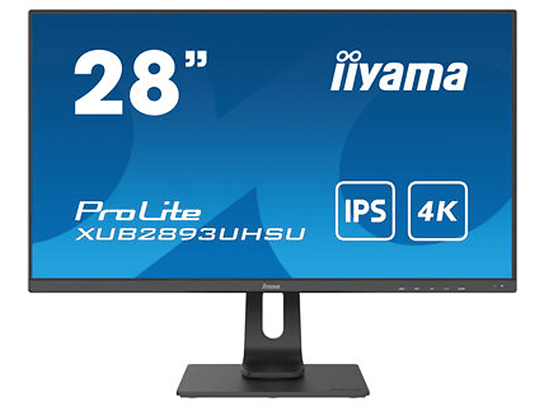 IIYAMA XUB2893UHSU-B1 28 Zoll UHD 4K Monitor (3 ms Reaktionszeit , 60Hz , 60 Hz nativ)