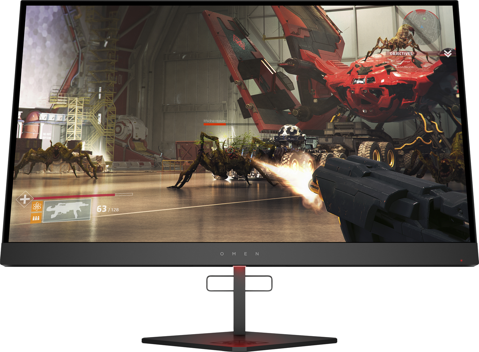 Monitor - 6FN07AA HP, 27 ", QHD, 1 ms, Displayport|HDMI|USB|USB 3.0, Negro