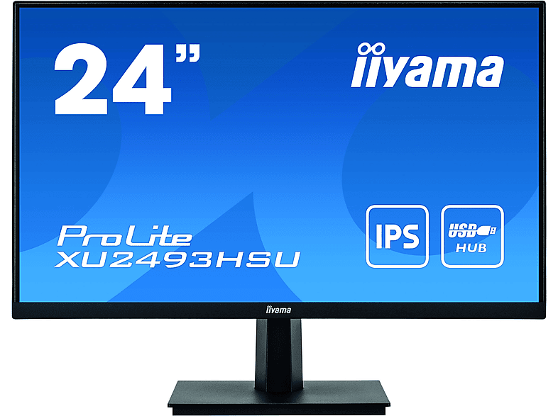 IIYAMA XU2493HSU-B1 24 Zoll Full-HD Monitor (4 ms Reaktionszeit , bis zu 75 Hz , 60 Hz nativ)