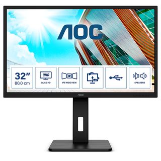 AOC Q32P2 31,5 Zoll QHD Monitor (4 ms Reaktionszeit , 75 Hz , 75 Hz nativ)