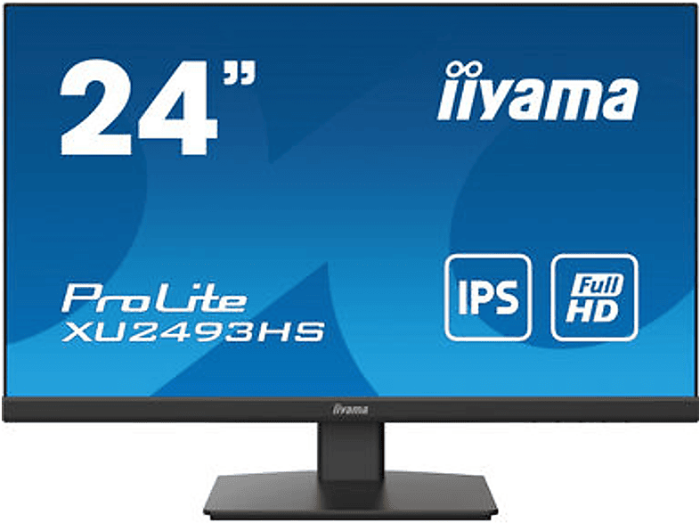 IIYAMA XU2493HS-B4 24 Zoll Full-HD Monitor (4 ms Reaktionszeit , 75 Hz mit HDMI , 60 Hz nativ)