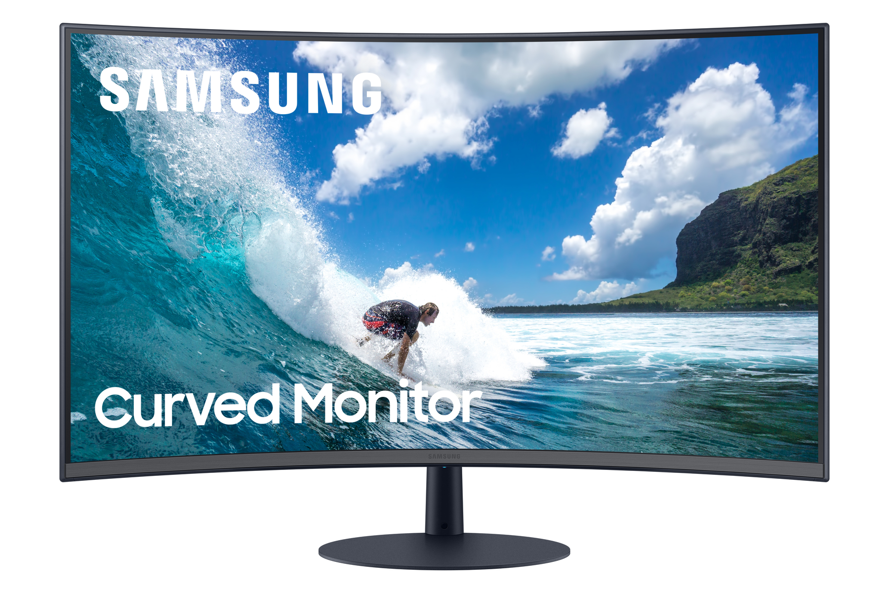 Monitor - C27T550FDR SAMSUNG, 31,5 ", Full-HD, 4 ms, Displayport|HDMI|VGA, Negro