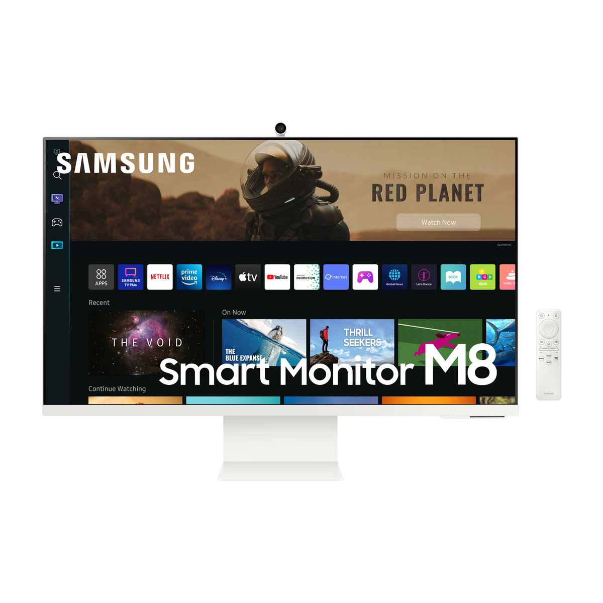 Monitor - LS32BM801UUXEN SAMSUNG, 32 ", UHD 4K, 4 ms, Bluetooth|HDMI|USB|USB-C, Blanco