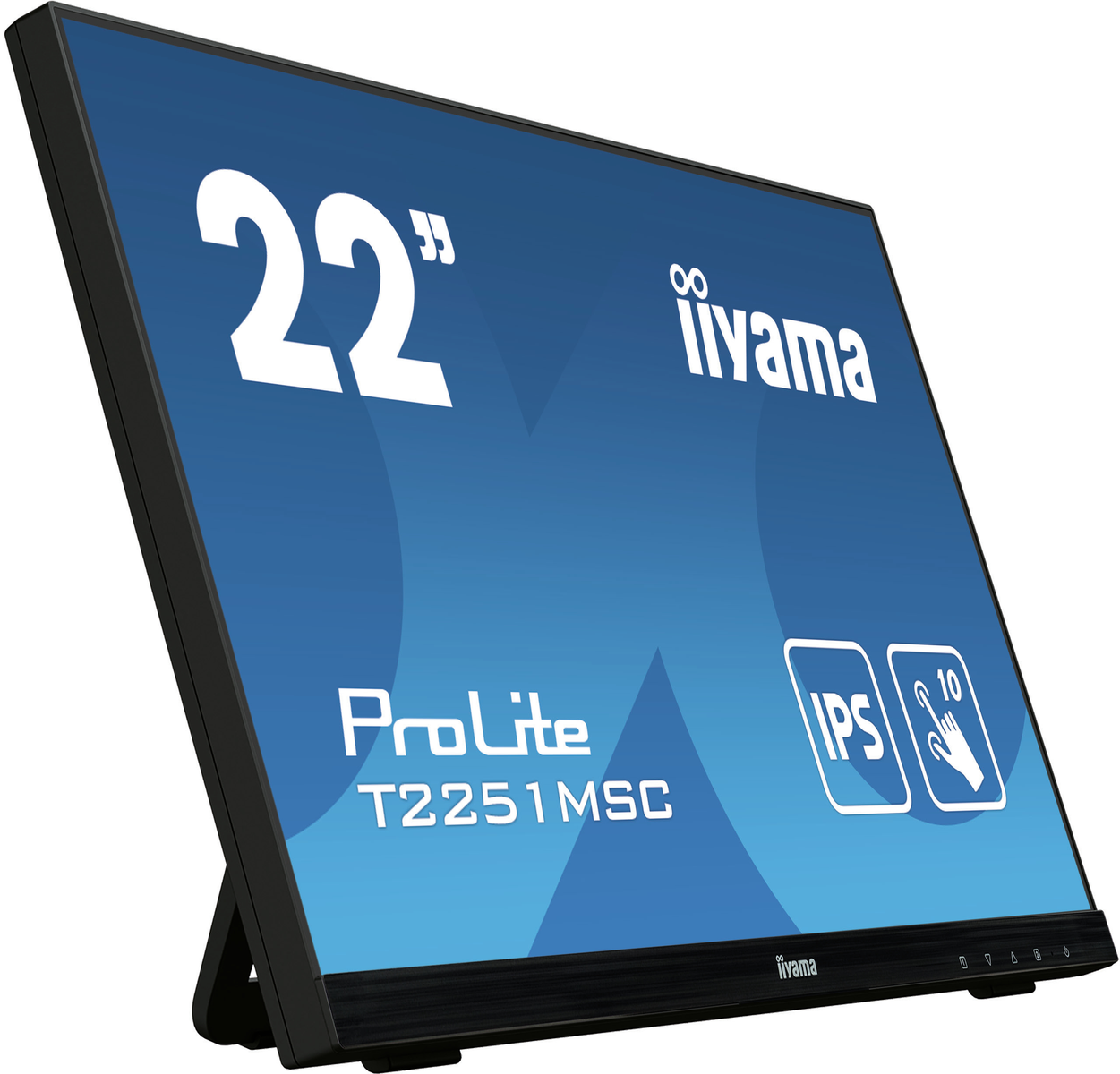 Monitor - T2251MSC-B1 IIYAMA, 24 ", Full-HD, 7 ms, Displayport|HDMI|USB|VGA, Negro