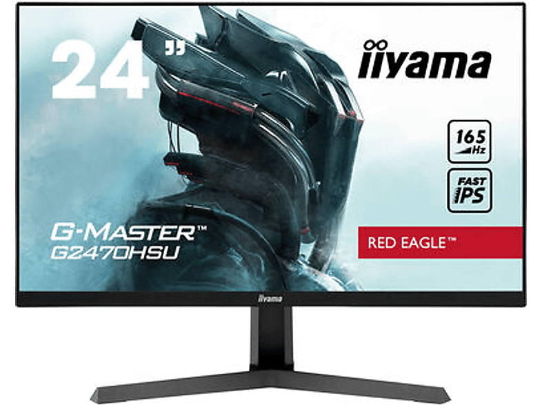 IIYAMA G2470HSU-B1 24 Zoll Hz , nativ) ms 165 165 Reaktionszeit Monitor (0,8 Full-HD Hz 