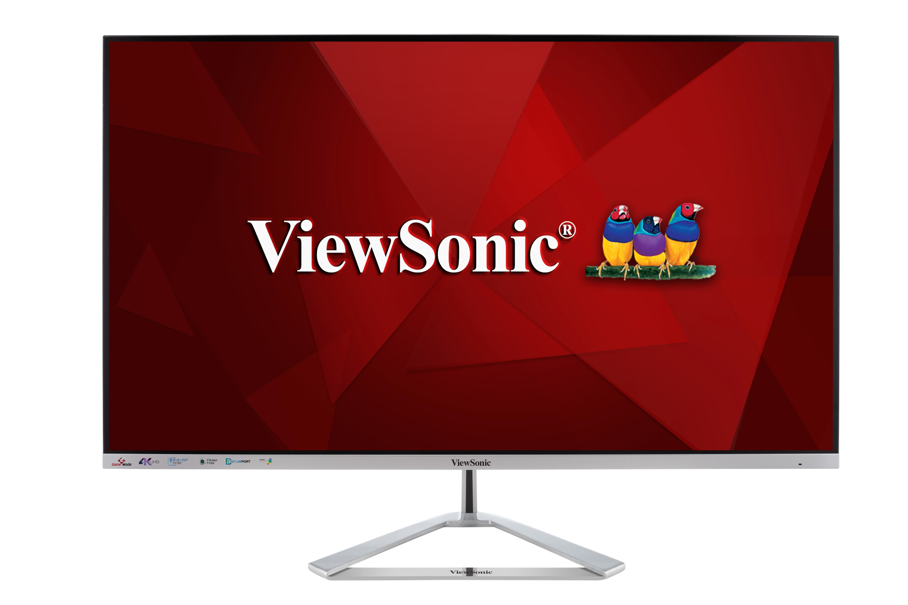 Monitor - VX3276-4K-MHD VIEWSONIC, 24 ", UHD 4K, 4 ms, Displayport|HDMI, Plata