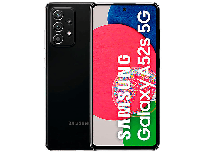 SAMSUNG GALAXY A52S 5G EE 128GB BLACK 128 GB Awesome Black Dual SIM