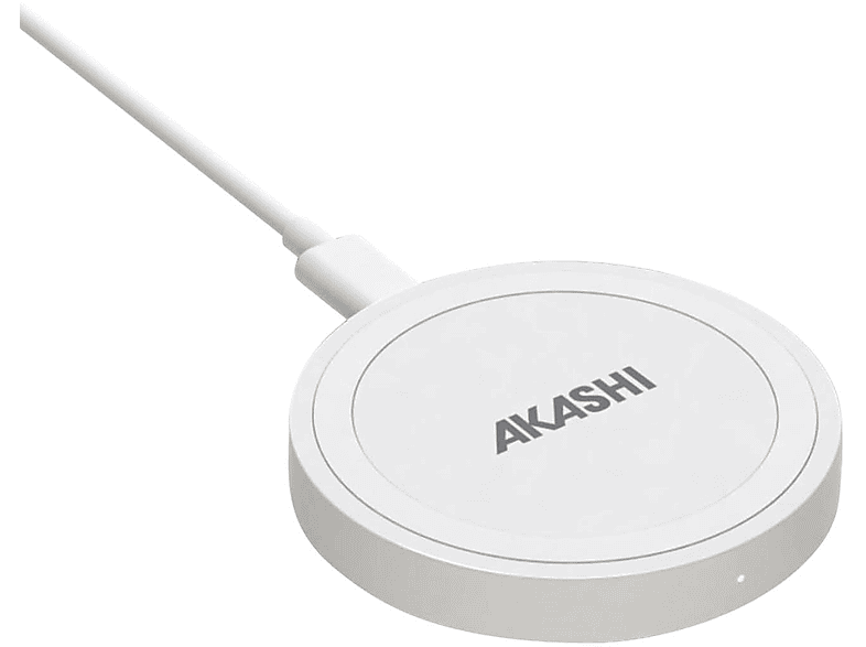 AKASHI 10W Qi-Ladegerät Kabellose Ladegeräte Universal, Weiß