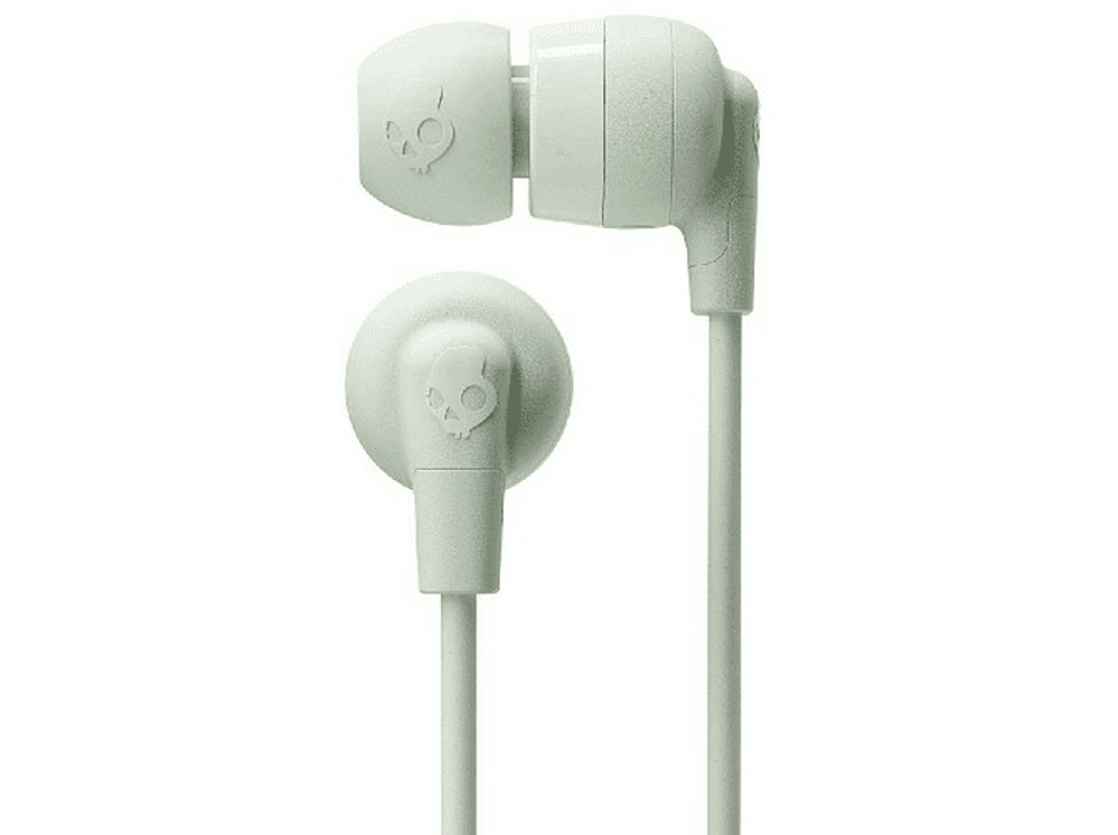 Cztery czarne gumowe wkładki douszne w różnych rozmiarach.