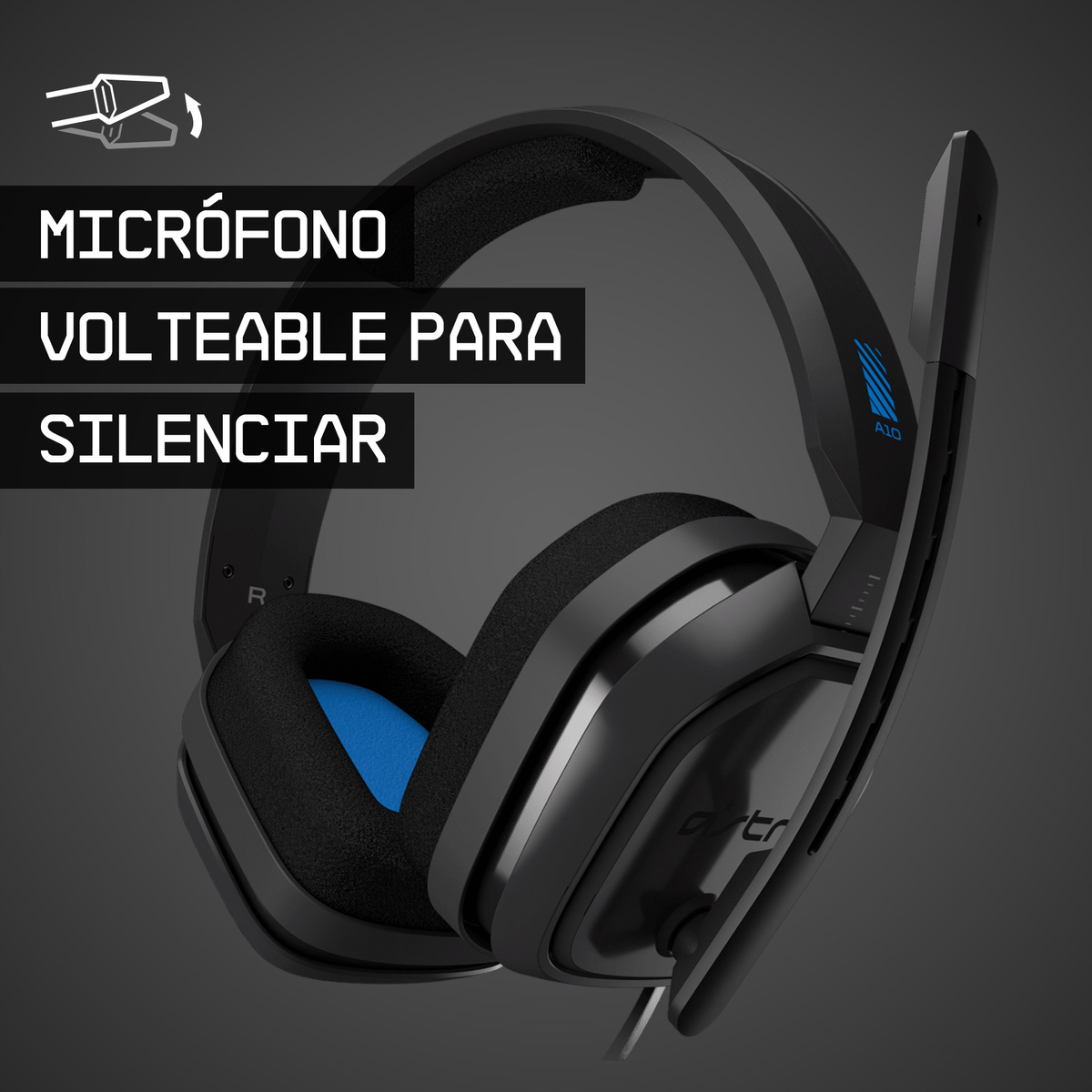 ASTRO HEADSET A10 Grau/Blau PS4 Headset Gaming 939-001531 GAMING Over-ear GREY/BLUE,