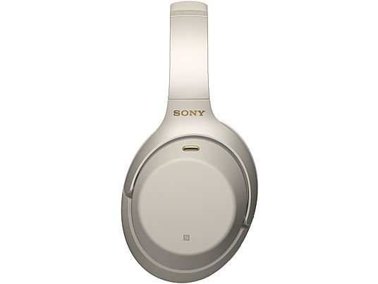 Auriculares - SONY WH1000XM3S, Circumaurales, Bluetooth, Plata