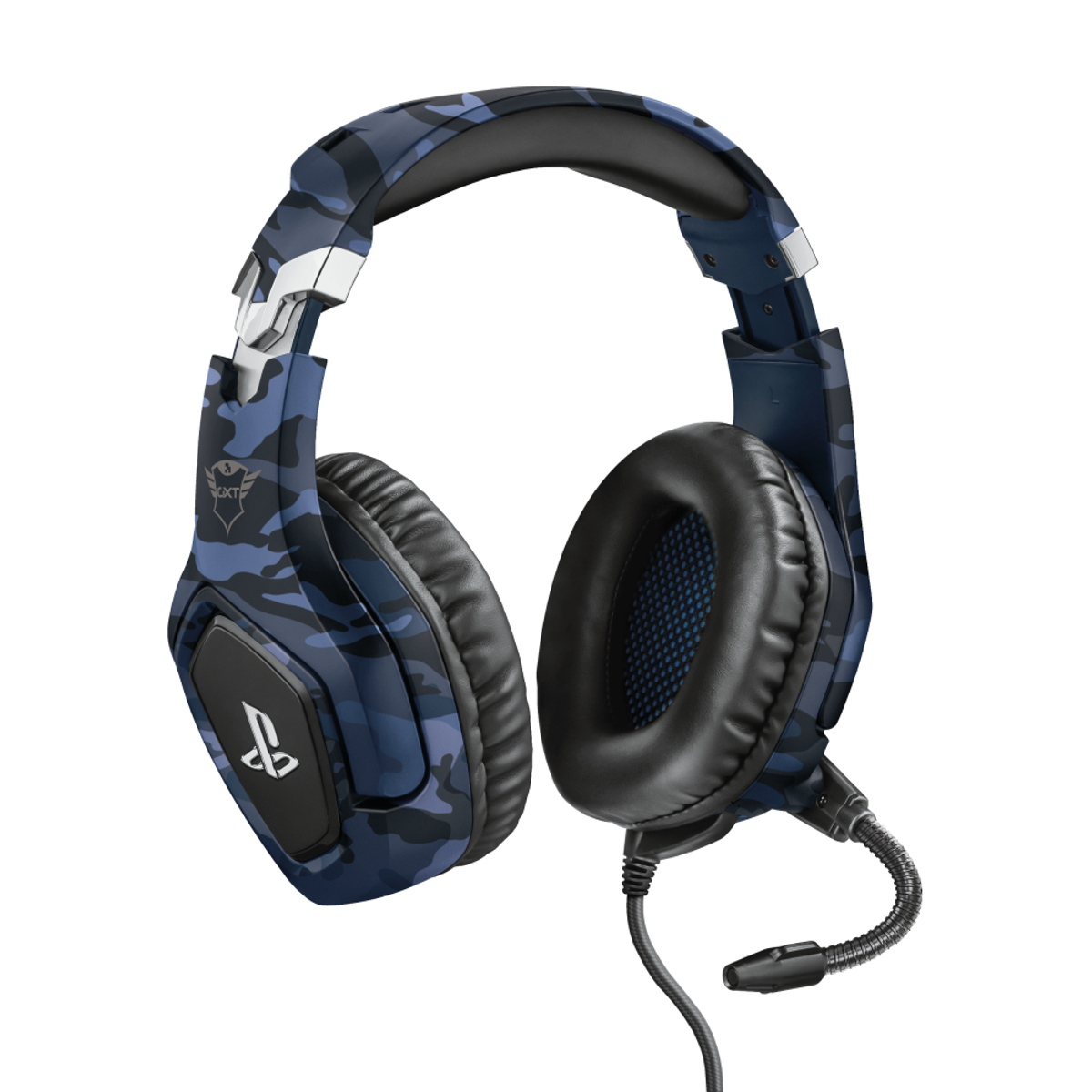 Auriculares gaming - GXT 488 Forze PS4 TRUST, Supraaurales, Azul