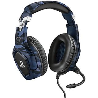 Auriculares gaming - TRUST GXT 488 Forze PS4, Supraaurales, Azul