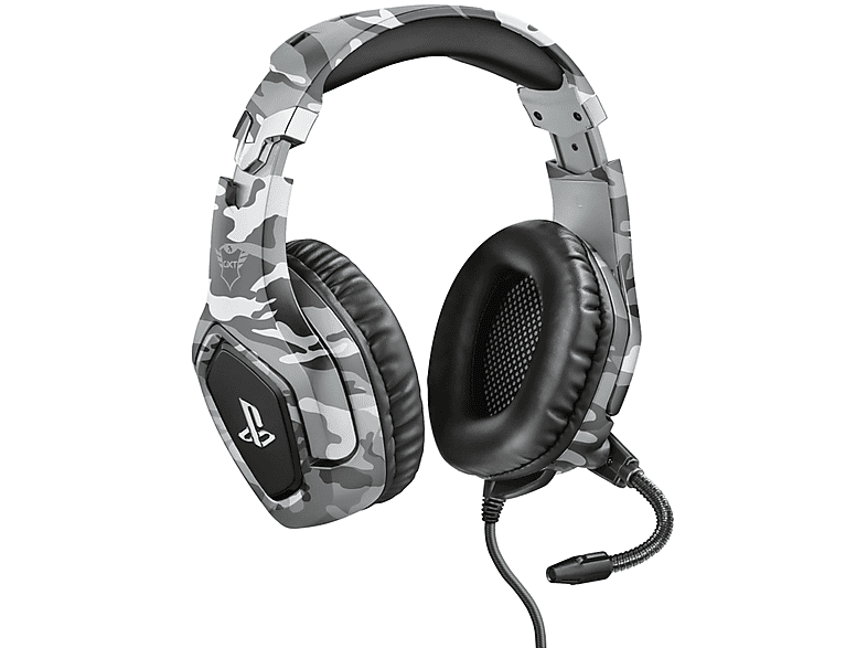 Trust Cascos Gaming PS4 y PS5 Auriculares de Gaming GXT 488 Forze-G,  Licencia Oficial para Playstation, Micrófono Plegable, Altavoces Activos de  50 mm, Cable Trenzado de Nailon de 1.2 m, Gris 