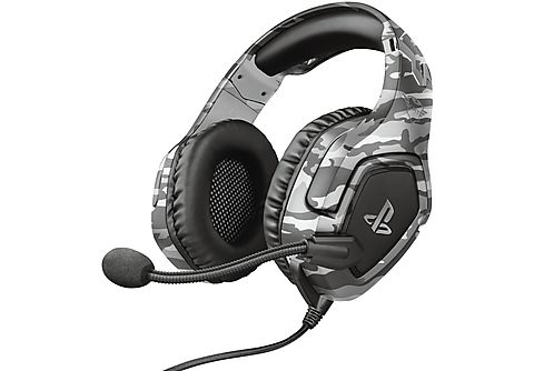 Auriculares gaming  - GXT 488 Forze PS4 TRUST, Supraaurales, Gris