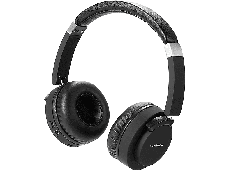 VIVANCO 37578 2IN1, Over-ear Bluetooth Schwarz Kopfhörer