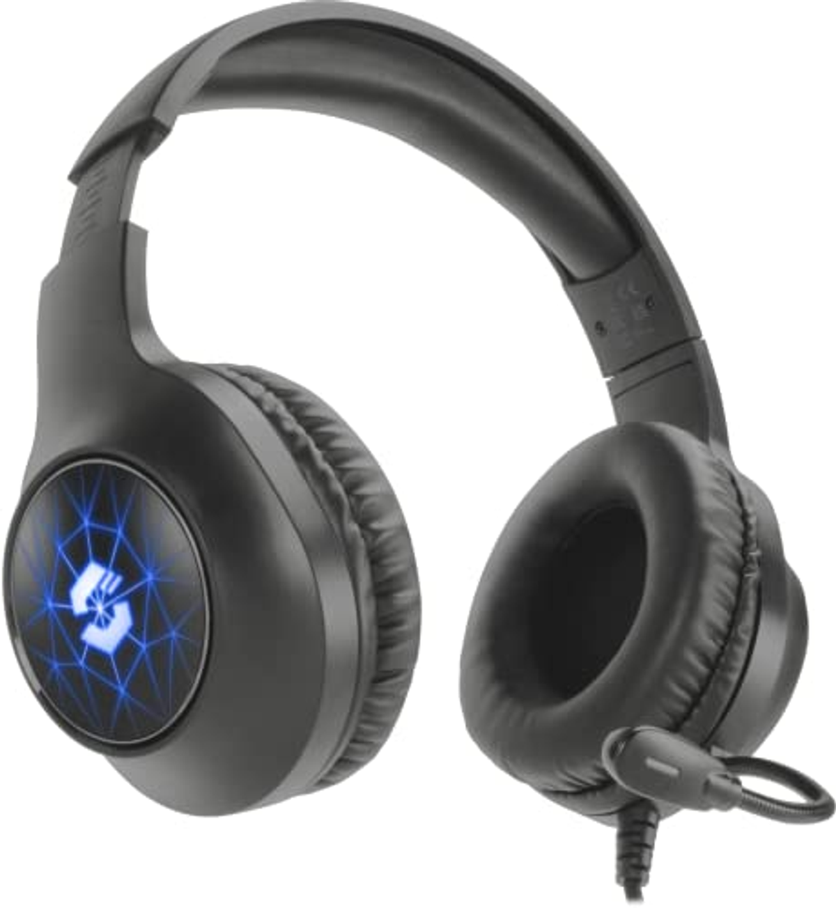 NK Illuminated 7.1, Over-ear Gaming Headset Schwarz