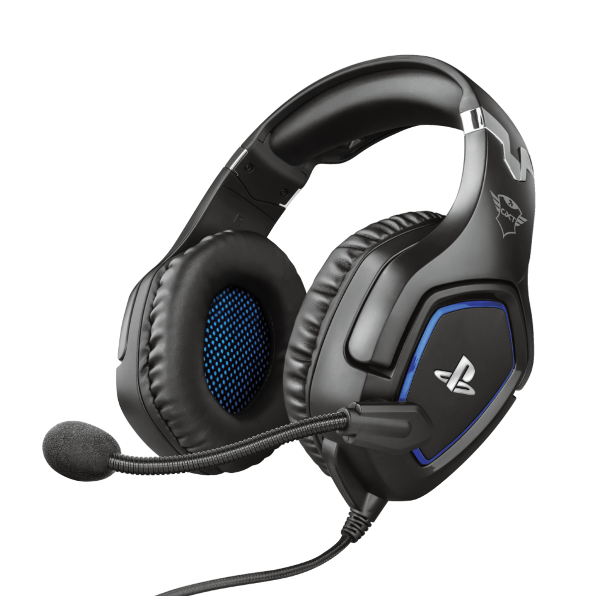 Over-ear Headset 23530 SONY GXT HEADSET GAMING Gaming LIC., Schwarz TRUST PS4 FORZE 488