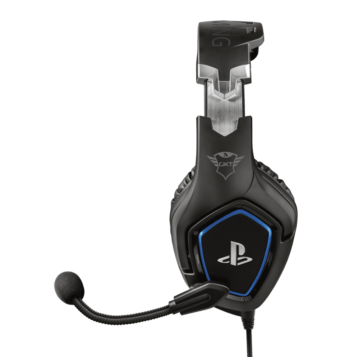 Over-ear Headset 23530 SONY GXT HEADSET GAMING Gaming LIC., Schwarz TRUST PS4 FORZE 488