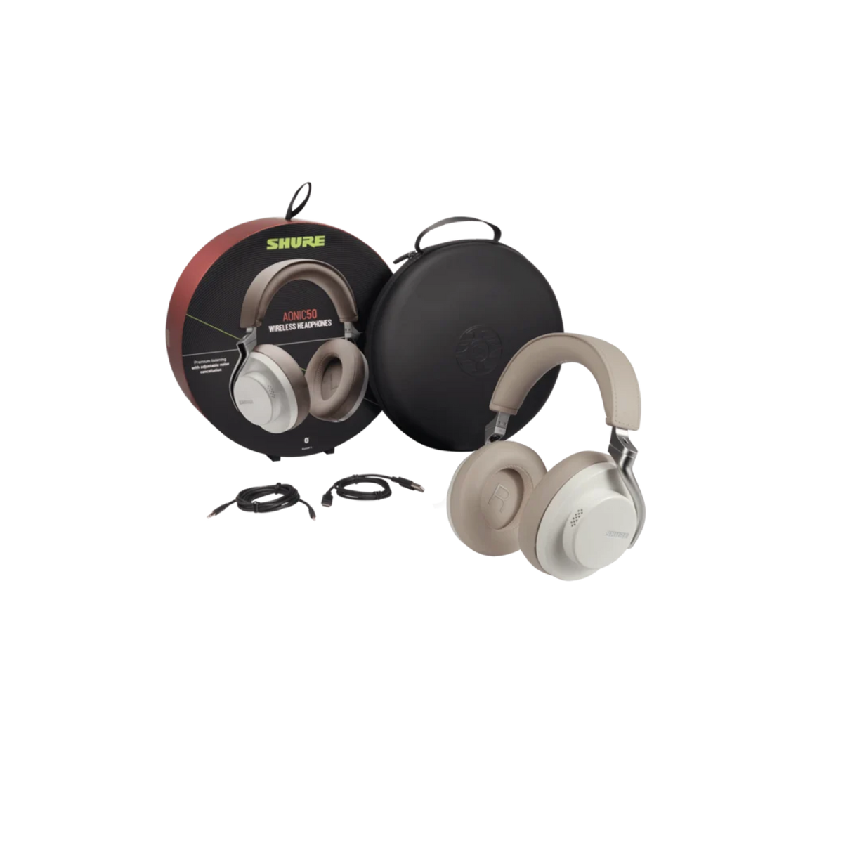SHURE Over-ear 50 Bluetooth WEISS, AONIC Weiß Kopfhörer