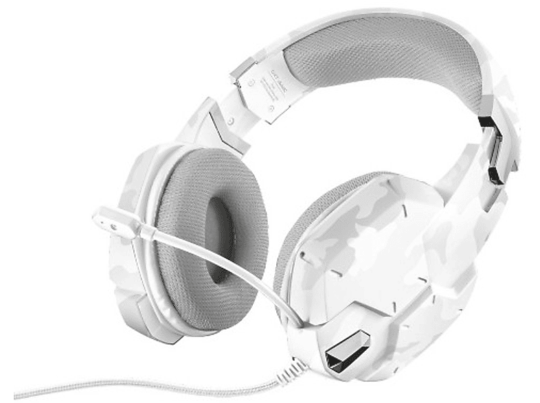 TRUST 20864 GXT 322W GAMING HEADSET WHITE CAMOUFLAGE, Over-ear Gaming Headset Weiß/Camouflage